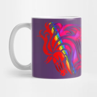 Artistic Colorful Explosion Horse Mug